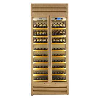 Roussillon roussillon red wine cabinet, constant temperature wine cabinet, customized wine cabinet, private customized wine cabinet, built-in red wine cabinet, wood grain color, exclusive