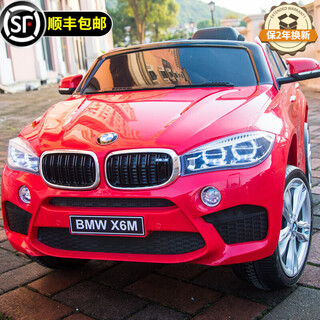 贝瑞佳宝马儿童电动车四轮带遥控摇摆越野车可坐人宝宝小孩玩具充电汽车 豪华红+软轮皮座+遥控摇摆+座椅调节+音乐蓝牙