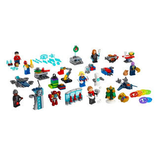 Lego marvel spider-man series children's educational assembly collection building block toy boys and girls birthday gift 76196 avengers advent calendar