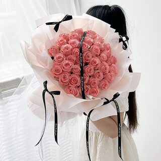 Eswina flower express delivers 11 rose bouquets as a birthday gift to your girlfriend nationwide and 33 pink rose bouquets