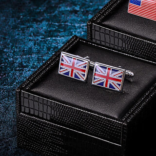 KFLK英国国旗袖扣男士法式衬衫袖钉金属刻字定制Cufflinks K280