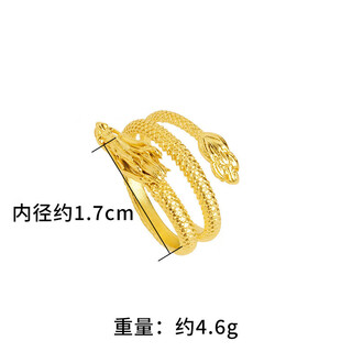 Shixi old phoenix gold store coiled dragon live ring zodiac vietnamese sand gold ancient method chinese style traveling dragon ornament versatile snake j23407 coiled dragon ring