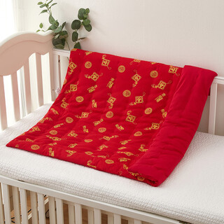 Mianguduo newborn handmade cotton quilt newborn baby quilt baby thick cover quilt winter thick delivery room quilt guojie fu (thick version) 85*85cm
