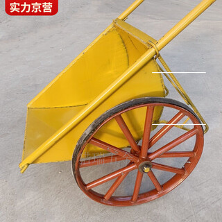 Dump truck labor site trolley two-wheeled hand push truck construction waste hauling ash bucket wheel ordinary green bucket + solid wheel