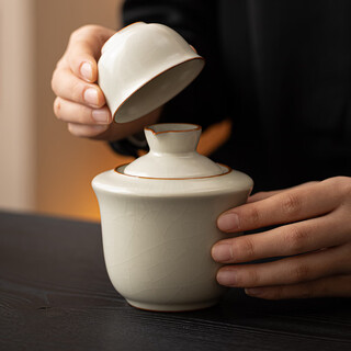 Xi yuanji beige ru kiln wine warmer set hot wine kettle household warming wine hot wine kettle ceramic white wine yellow wine wine glass wine set beige ru kiln yuanyue wine warmer set (one pot and one cup) simple pack base model