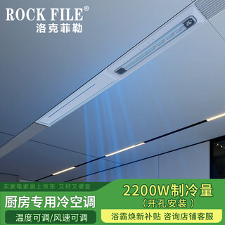 Rockefeller (rock file) liangba kitchen air conditioner linear bathroom air cooler honeycomb large board ceiling special cooling and heating embedded white kitchen air conditioner / 2200w refrigeration / opening installation