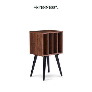 Fennessy vertical lp vinyl rack vinyl cabinet record player gramophone base storage rack bluetooth audio bookcase small cabinet side cabinet storage cabinet walnut color