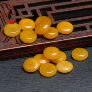 Drjefun beeswax spacer optimized loose beads 468mm bracelet amber spacer beads abacus bead accessories single diameter 6.5* thickness 2mm 1 piece 0 carat