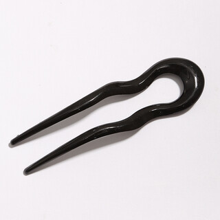 Meng junchen simple u-shaped hairpin large retro japanese hairpin hairpin adult versatile ball hairpin headdress black