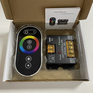Led full-color rgb fantasy dimming controller dc5v12v24v light strip light bar color-changing remote control regulator rgb full-color controller (30a) high power