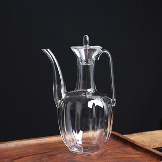 Fengge glass red wine and white wine pot wine divider imitation song melon edge pot internet celebrity imperial concubine pot glass pot high temperature resistant teapot creative wine pot antique kettle imitation song glass pot