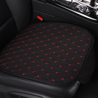 Tang shuo car seat cushion single-piece four-season universal car cushion car backless seat cushion summer rear linen car seat cover single seat one black and red