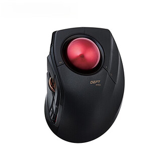 宜丽客（ELECOM）无线轨迹球鼠标蓝牙有线usb人体工程学设计师达芬奇CAD画图8键食指轨迹球（ipad不可用） 8键 食指轨迹球(ipad不可用)