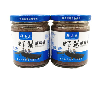 Zhang yulan shrimp paste 225g*2 bottles raw shrimp paste tofu fried hot pot seasoning stew non-ready-to-eat tangshan specialty 225g*2 bottles