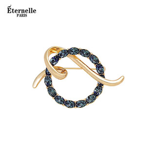 Eternelle french eternal original design brooch niche light luxury high-end corsage collar pin autumn and winter cardigan button classic blue
