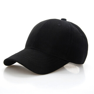 Yu mu teng hat baseball winter peaked hat men and women couple solid color outdoor versatile spring and autumn sun hat korean style trendy hat black one size 55-61