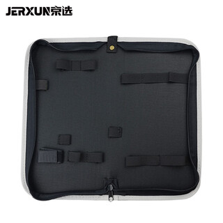 Jerxun tool bag, small folder, multifunctional repair bag, small waist bag, thickened electrician bag, waterproof oxford canvas bag, 12-hole portable small folder