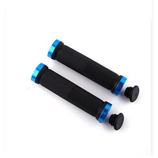 Xide sheng same style bicycle accessories handlebar suitable for xide sheng bicycle handlebar cover mountain bike universal rubber grip handlebar bicycle accessories blue pair with installation tools + screws