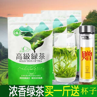 Ganxiangpo new tea alpine cloud mist green tea before the rain spring tea strong fragrance durable to steeping with sufficient sunshine maojian green tea 125g 500g 500g bag free crystal cup