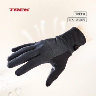 Trek (trek) circuit breathable sweat-absorbent comfortable wear-resistant cushioning gloves winter men's bicycle full-finger warm cycling gloves black l (hand circumference 23-26cm)