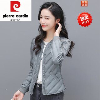 皮尔卡丹（pierre cardin）羽绒内胆女轻薄修身内搭贴身马甲内穿保暖打底羽绒服2026新款冬季 灰色(按扣款) L (105-115斤)