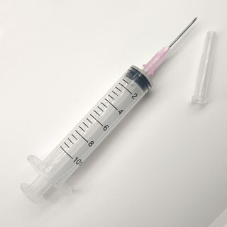 Muliduo veterinary disposable sterile syringe, animal husbandry industry, plastic syringe, vaccine syringe for pigs, cattle and sheep, 10ml 75 pieces (with 12*25 needle)