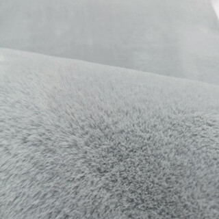 Taimeixin imitation rabbit fur carpet living room bedroom bedside carpet full cover machine washable customized thickened plush bay window short hair light gray customized size