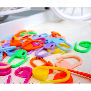 Kalevan weaving small buckle plastic buckle pin mark buckle mark anti-unlock buckle red 10 pcs