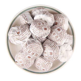 Hongyun yunnan aged glutinous rice fragrance tea pu'er tea ripe tea cake glutinous fragrance pu'er strong fragrance special fragrance xiaotuo tea old tea guest 100g paper bag