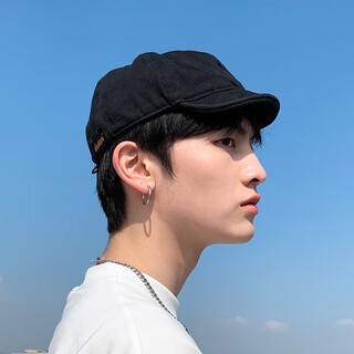 Fuxiaoge (fuxiaoge) hat men's ins trend new short brim hat soft top baseball cap dome short brim hat short tongue peaked hat women's short brim hat
