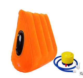 Rongtao pregnancy pillow conception pad couple triangular pillow same room hip inflatable butt raise waist cushion cushion comfortable sex pillow + electric inflatable cylinder