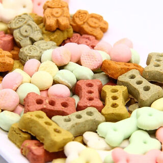 Kaiyuan dog steamed buns deodorizing biscuits calcium supplement dog training reward teddy golden retriever pet dog food deodorizing snacks hamster 2000g gravy biscuits little bear or cow bone