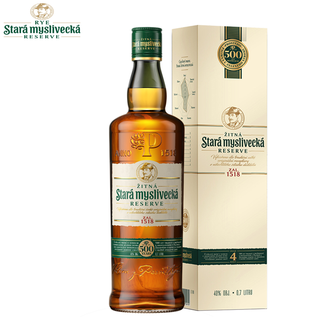 Stara myslivecka czech original bottle imported wine single malt whiskey coke barrel gift box mr. card 700ml (yellow label)