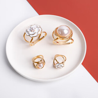 Kalevin silk scarf buckle multifunctional high-end brooch shirt streamer square scarf buckle coat belt windbreaker fixed buckle for women