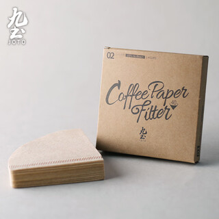 Jiutu v60 pure white coffee powder filter paper original wood pulp filter paper ceramic glass hand-pour filter cup drip filter paper original pulp no. 2 filter paper (for 1-4 people)