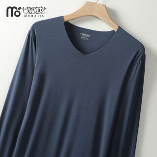 Modal 100s high count seamless underwear men's autumn clothes and autumn pants set thin young men's warm basement autumn and winter antistatic premium gray 100 count thin set xl /175 recommended 135-165 jin jin equals 0.5 kg