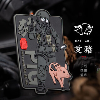 Freedom soldier's new zodiac velcro military fan accessories armbands badges clothing tactical bag accessories velcro