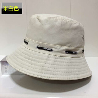 Tsing yi ma xiang hats for middle-aged and elderly women, elderly hats, spring and autumn thin sunshade hats, winter woolen hats, basin hats, mother's hats, solid color basin hats, off-white, adjustable
