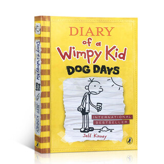 Original english version diary of a wimpy kid 4 dog days english graded reading chapter book bridge book 9-12 years old extracurricular reading