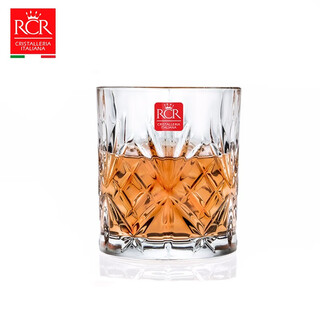 Rcr whiskey glass home retro crystal glass wine glass creative ins style classical beer glass bar set melody large classical glass 340ml 1 piece