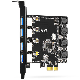 Moge capricorn desktop pcie x1 to 4-port usb3.0 independent power supply expansion card pci-e four-port usb3.2 gen1 adapter carissa nec chip mc2016