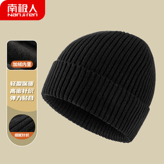 Antarctic hat winter men's cold-proof plus velvet thickened windproof and warm knitted wool hat for women n2e1x826593 black