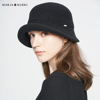 Maria gucci fisherman hat women's windproof wool basin hat versatile face shaping hat women meng birthday gift meng dong's cloud black