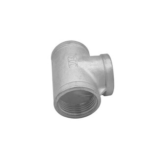 Jomoking stainless steel pipe fittings with thread 1/piece stainless steel threaded tee dn40