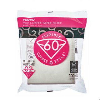 Hario filter paper japanese hand-brewed coffee v60 drip filter box simple bleached log vcf01 100 sheets white 01 100 sheets white 02 bag