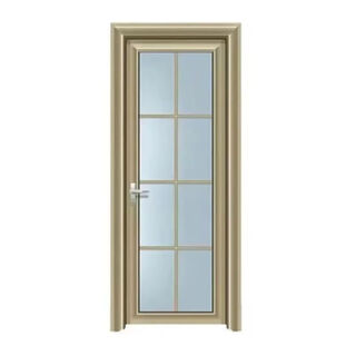Meikejie ванная комната туалет кухонная дверь дверь из титанового магниевого сплава простая дверь из закаленного стекла с плоским отверстием спальня ванная комната 0,8 стандартная дверь 197*67 цвет шампанского