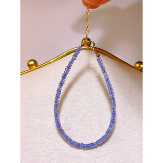 Hande tanzanite bracelet extremely beautiful natural ice 14k gold faceted tanzanite sapphire bracelet