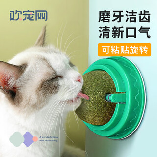 Huanpet.com cat toys cat mint balls teething sticks to make cats rotate and licking to enjoy self-happiness artifacts to relieve boredom wooden polygonum cat grass powder to molar teeth and chew candy cats, kittens and kittens pet supplies