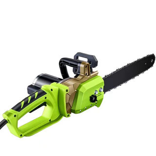 Wuyang-hemu lithium electric chain saw can be plugged into the electric vehicle battery backpack rechargeable saw 24v48v high power dc logging saw 24v dc 16-inch lithium chain saw bare metal without battery