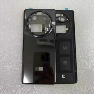 Suitable for oppo findx6 original back cover findx6pro mobile phone glass back case findx6 ceramic back screen findx6 (starry sky black) glossy glass without lens